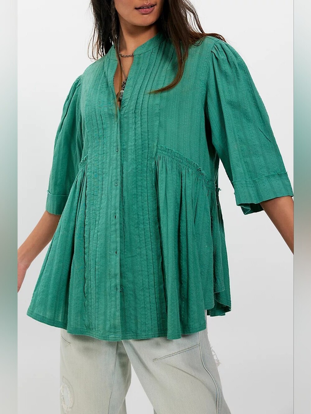 We The Free | NWT Willow Green Button Down Size XS